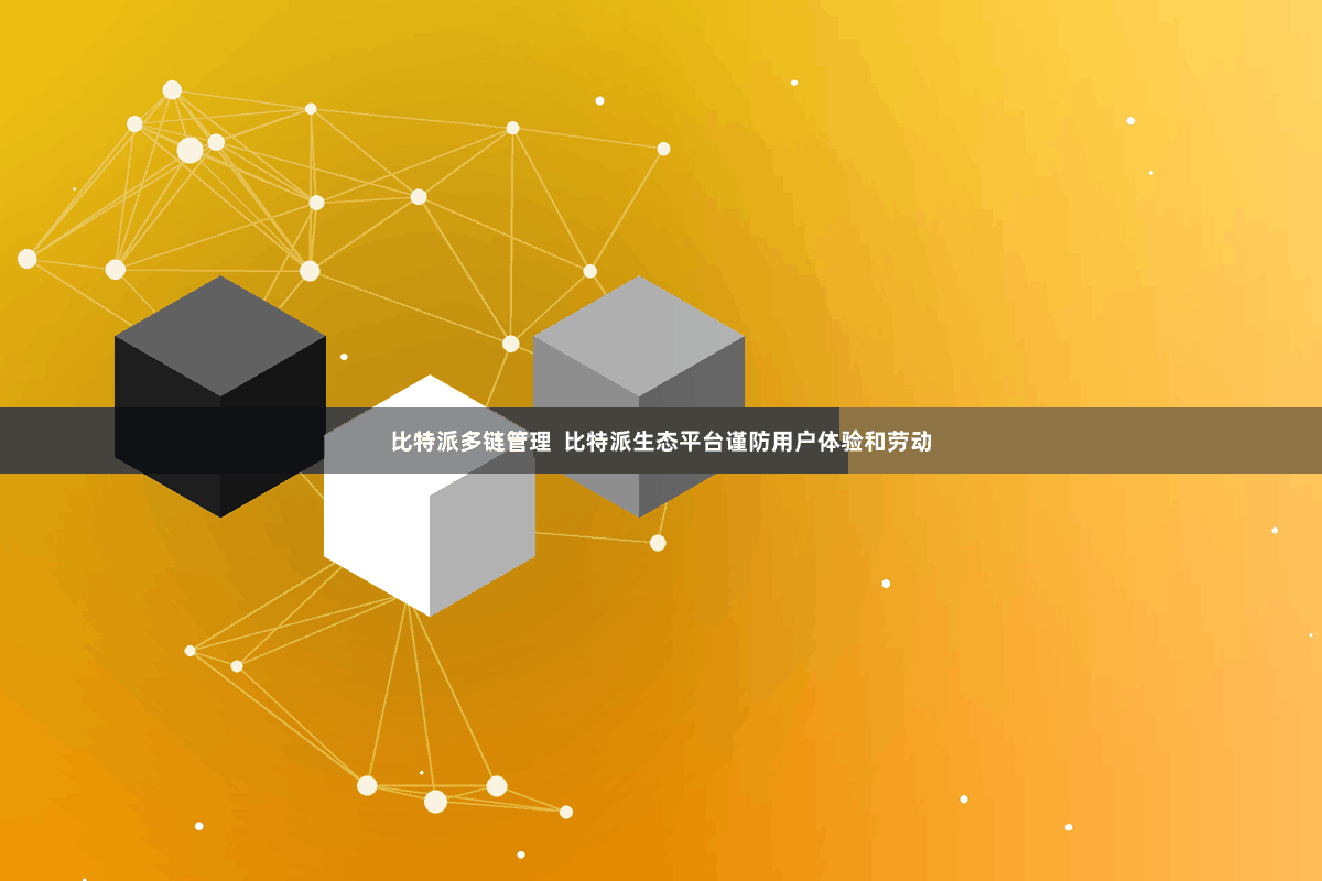 比特派多链管理  比特派生态平台谨防用户体验和劳动